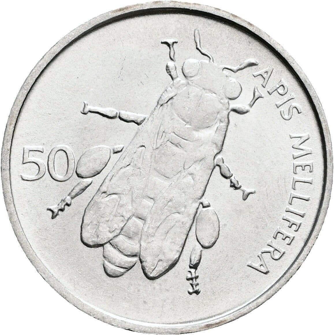 50 Stotinov 1993 – Rückseite