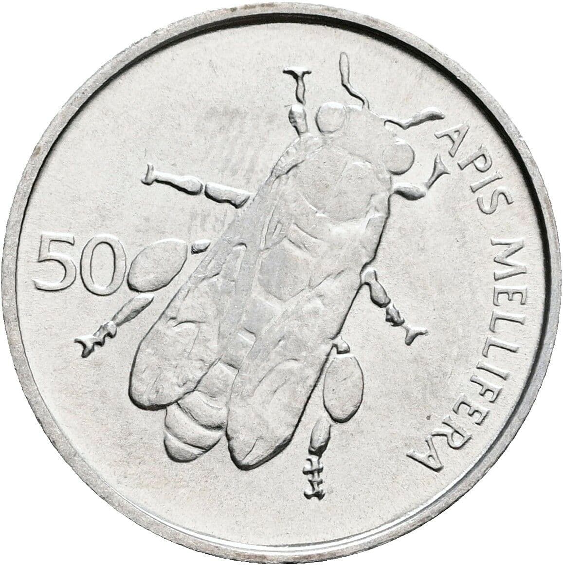 50 Stotinov 1993 – Rückseite