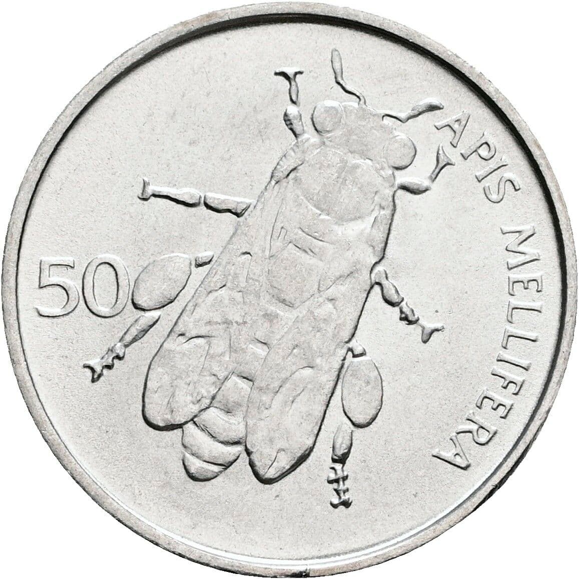 50 Stotinov 1993 – Rückseite