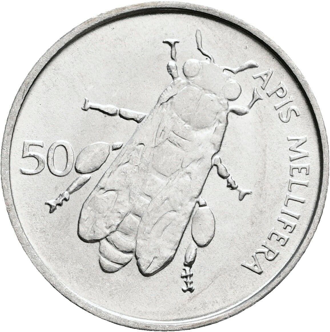 50 Stotinov 1993 – Rückseite