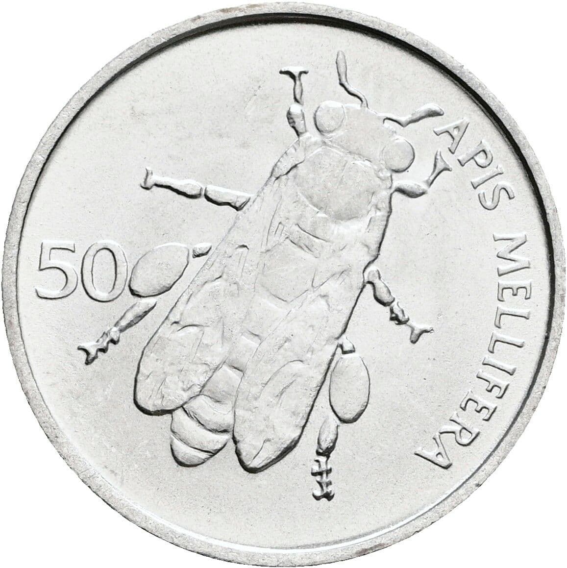 50 Stotinov 1993 – Rückseite
