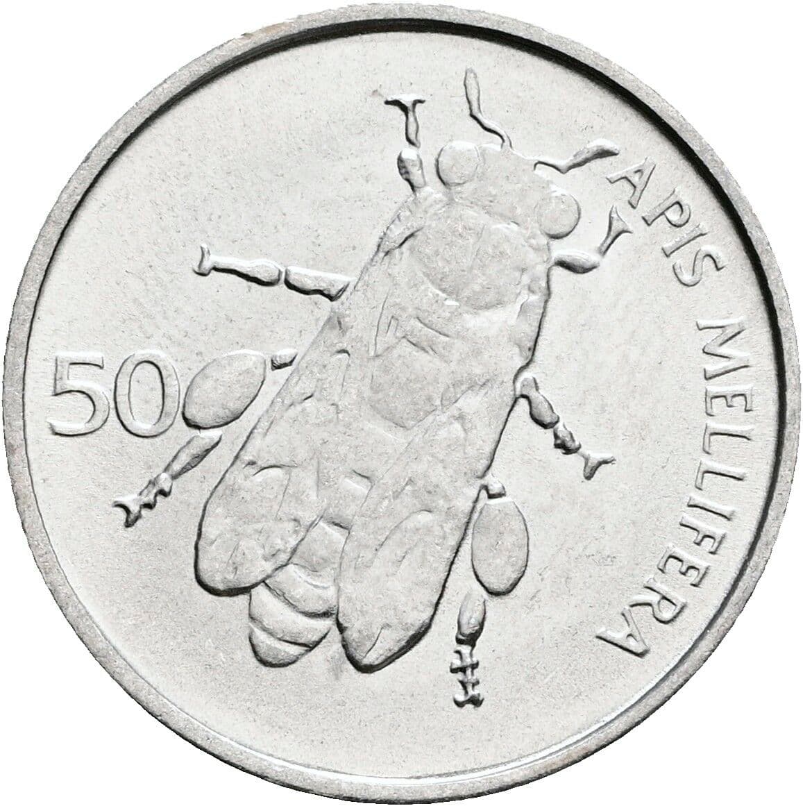 50 Stotinov 1993 – Rückseite
