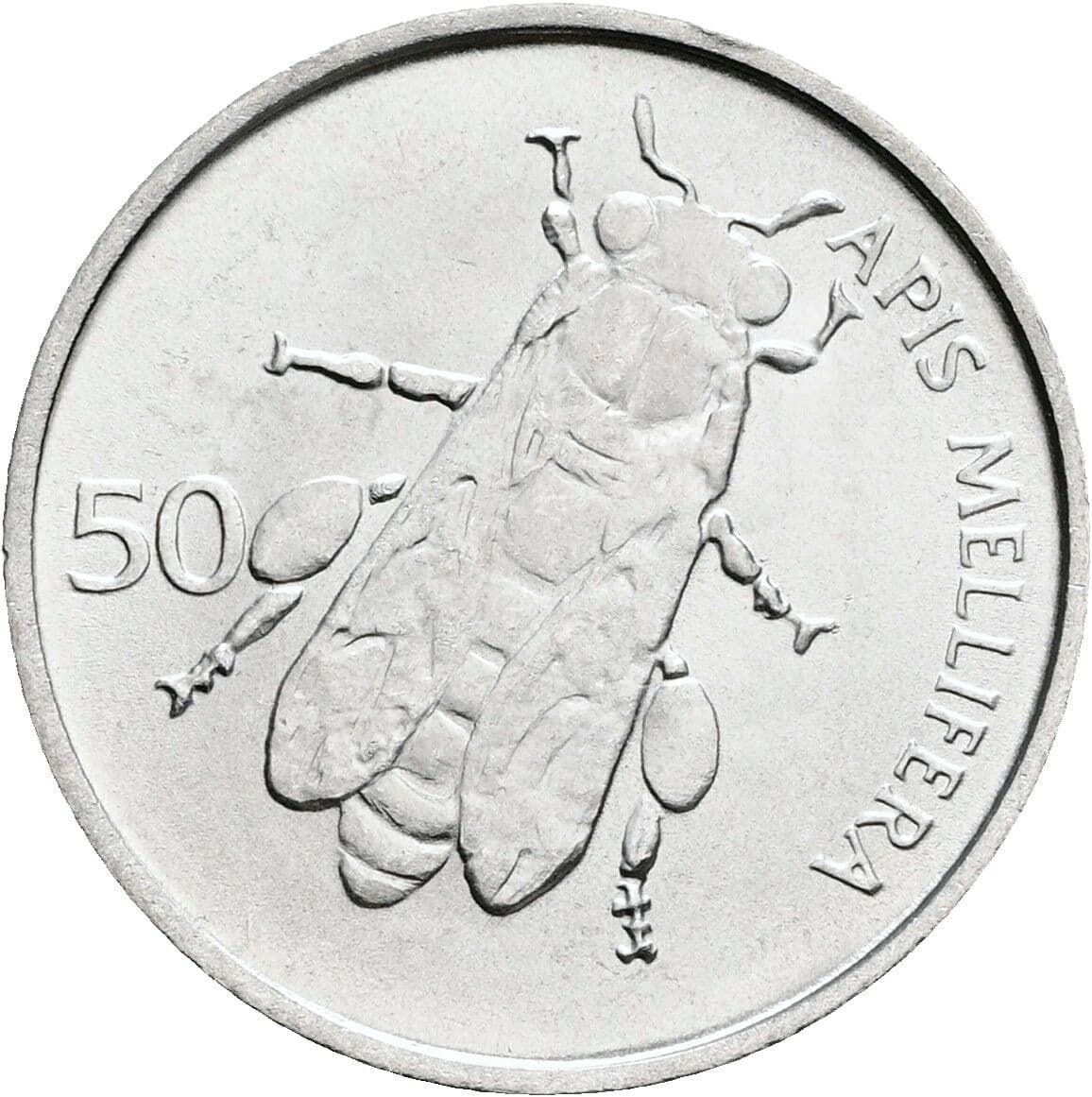 50 Stotinov 1993 – Rückseite