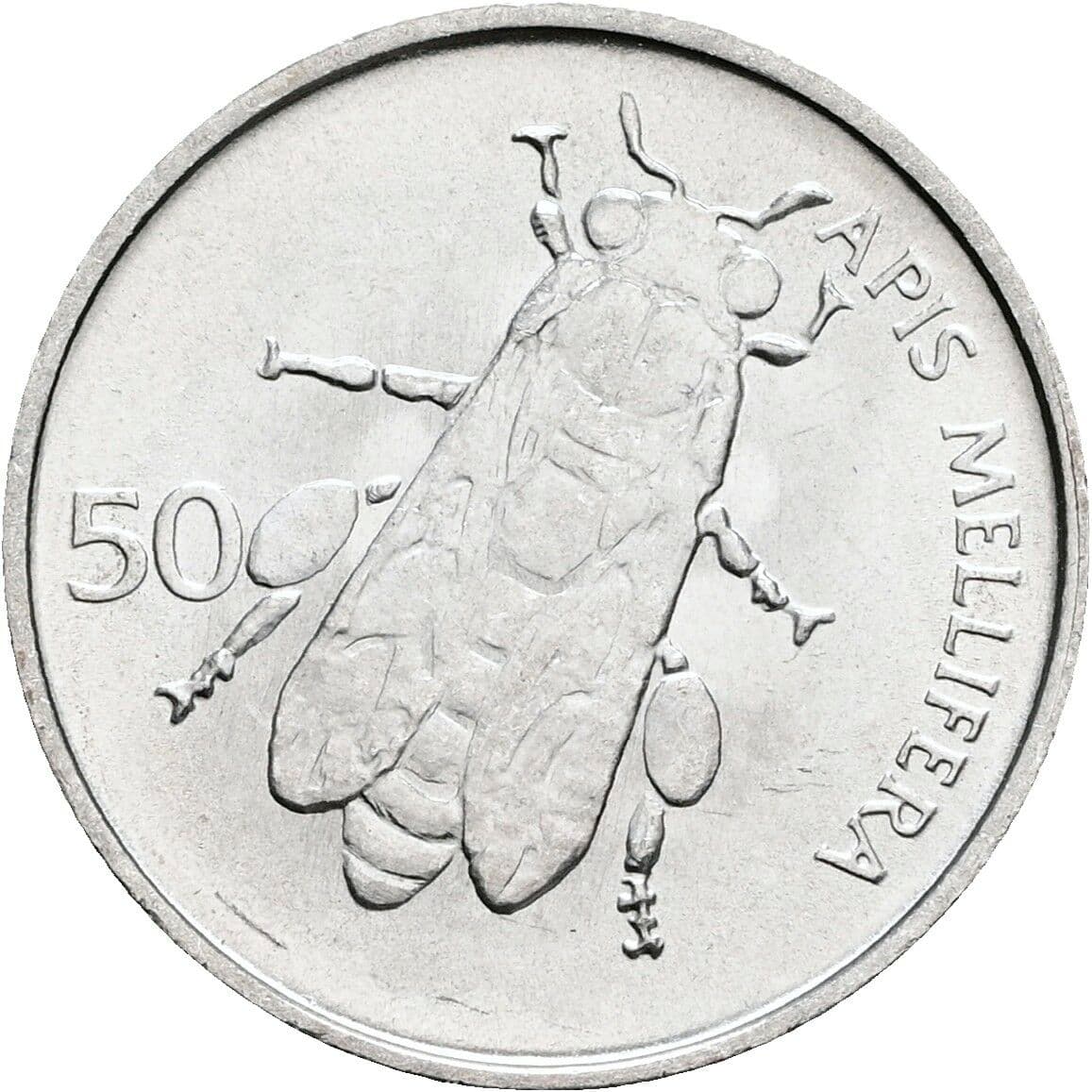50 Stotinov 1993 – Rückseite