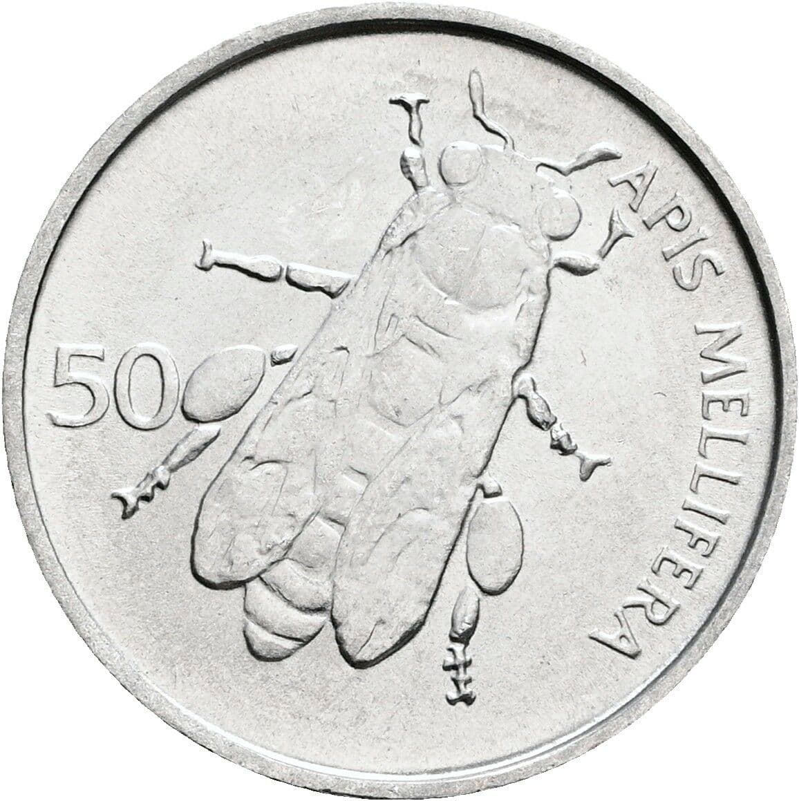 50 Stotinov 1993 – Rückseite