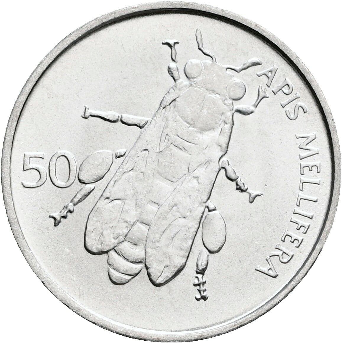 50 Stotinov 1993 – Rückseite