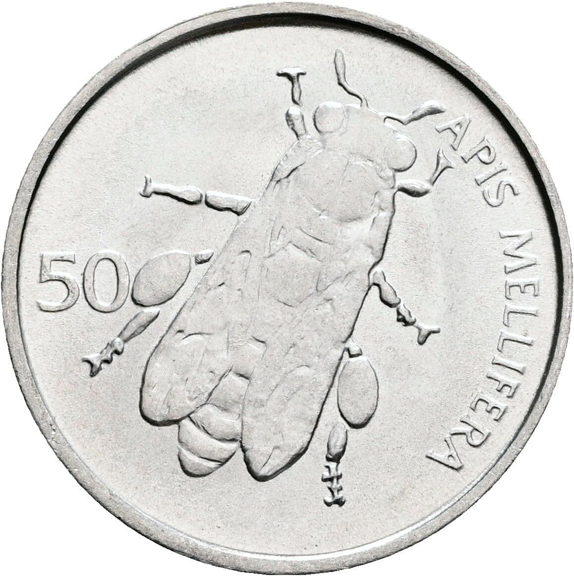 50 Stotinov 1993 – Rückseite