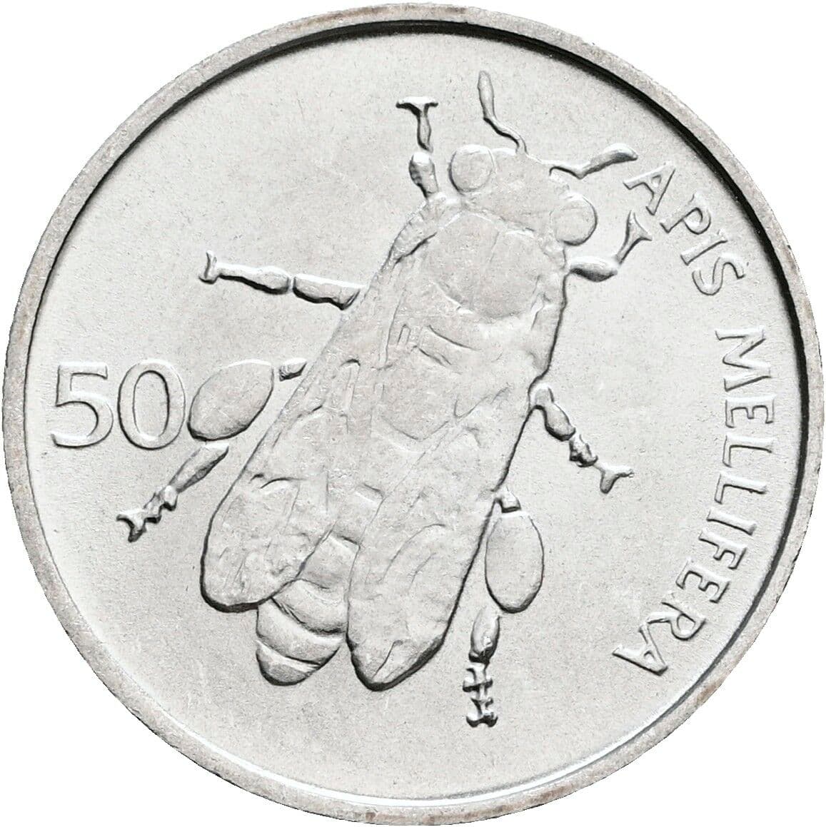 50 Stotinov 1993 – Rückseite