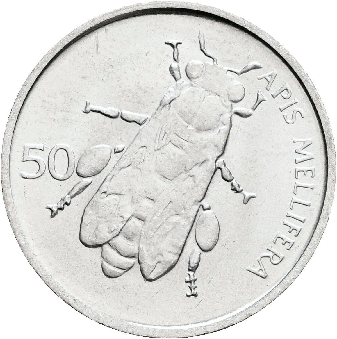 50 Stotinov 1993 – Rückseite