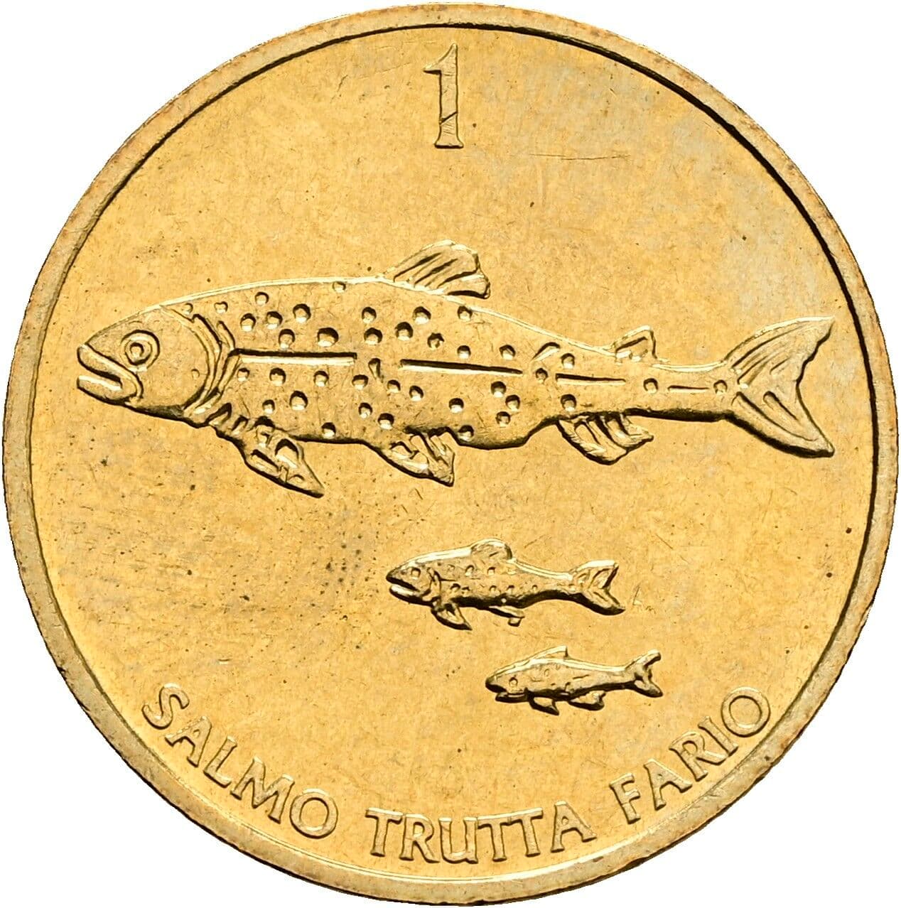 1 Tolar 1992 – Rückseite