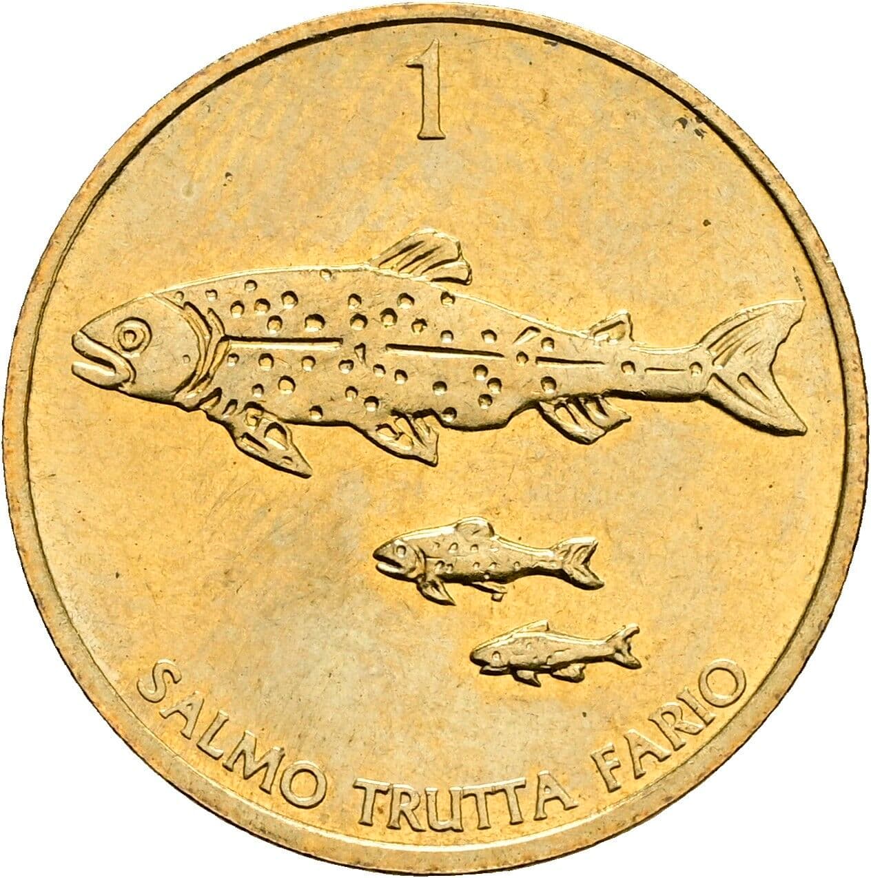 1 Tolar 1992 – Rückseite