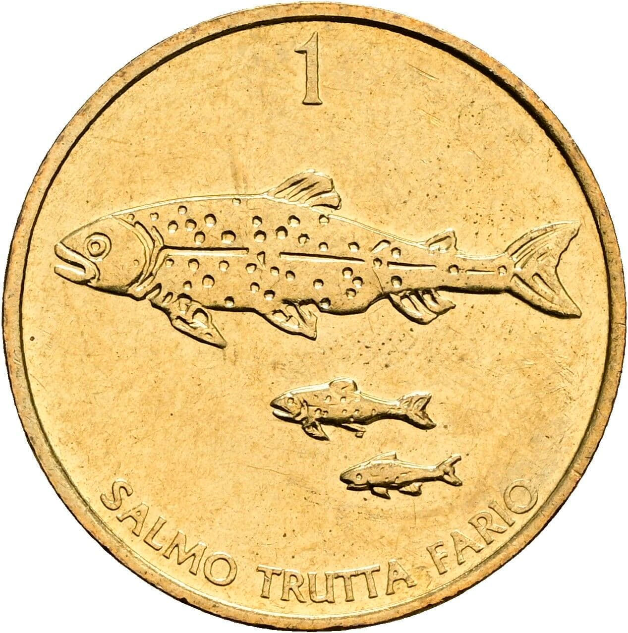 1 Tolar 1992 – Rückseite
