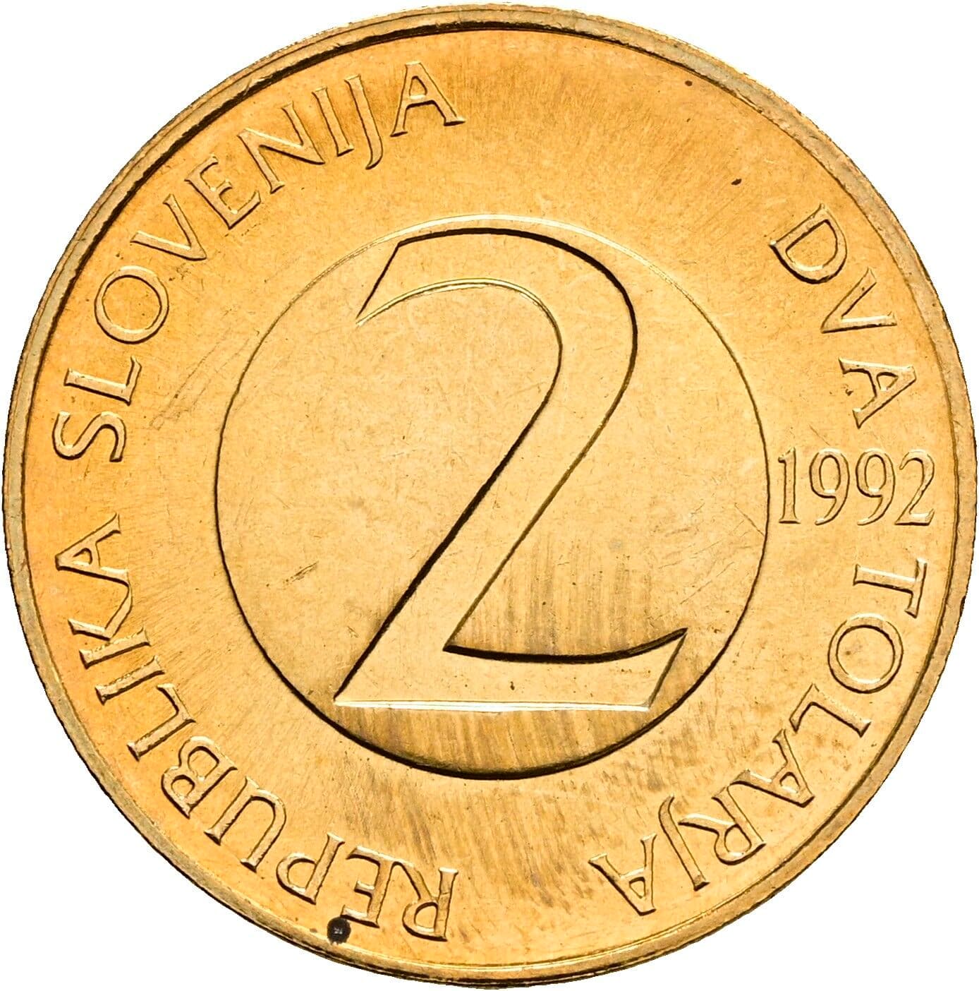 2 Tolarja 1992 – Vorderseite