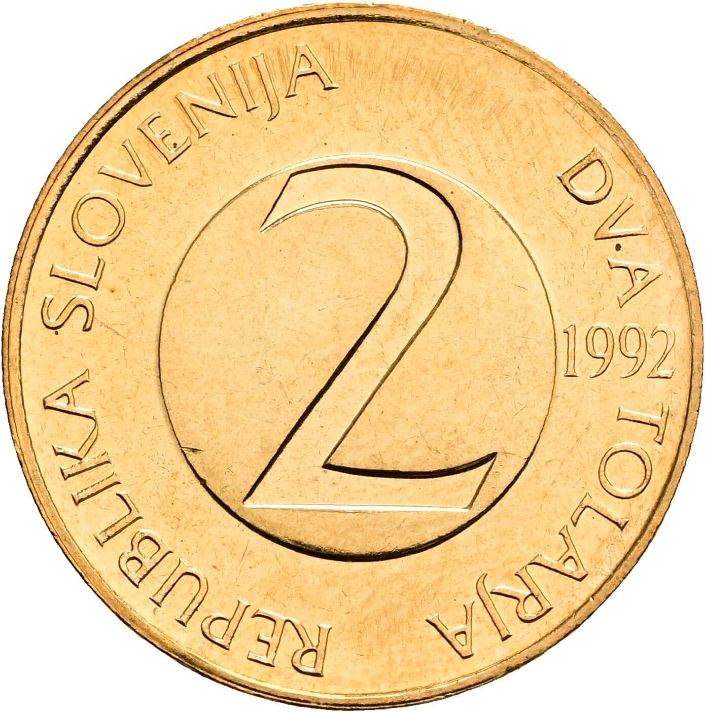 2 Tolarja 1992 – Vorderseite