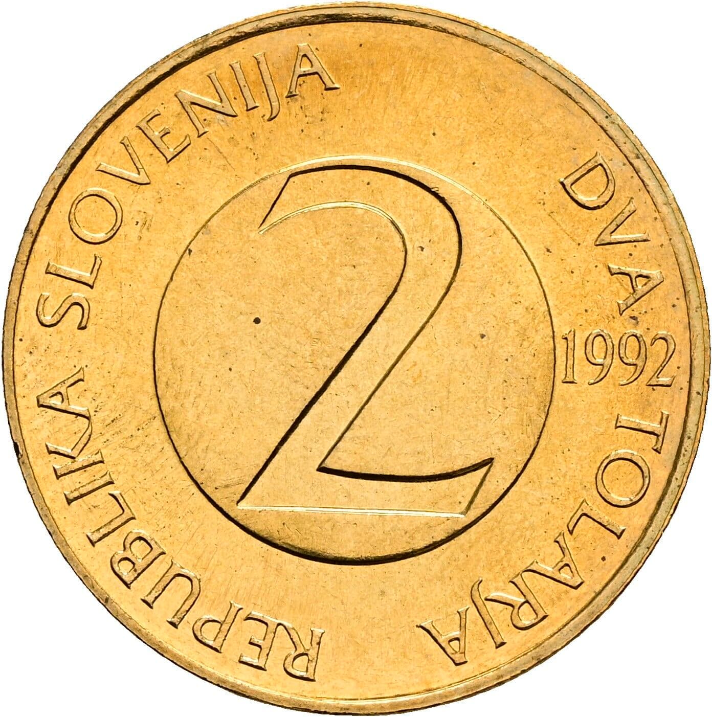 2 Tolarja 1992 – Vorderseite