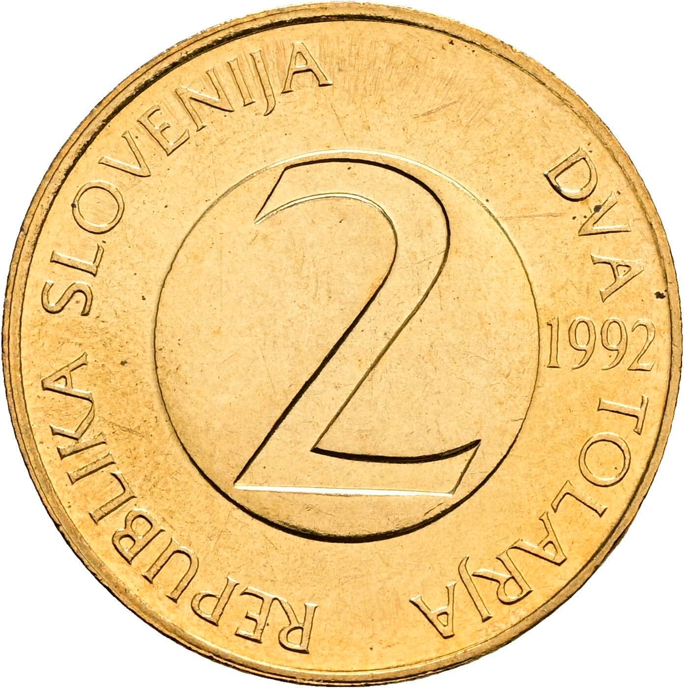 2 Tolarja 1992 – Vorderseite