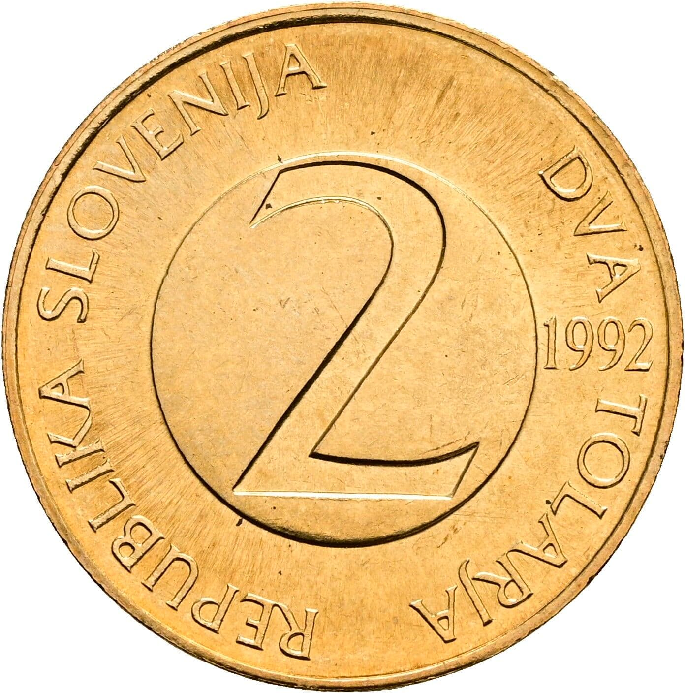2 Tolarja 1992 – Vorderseite