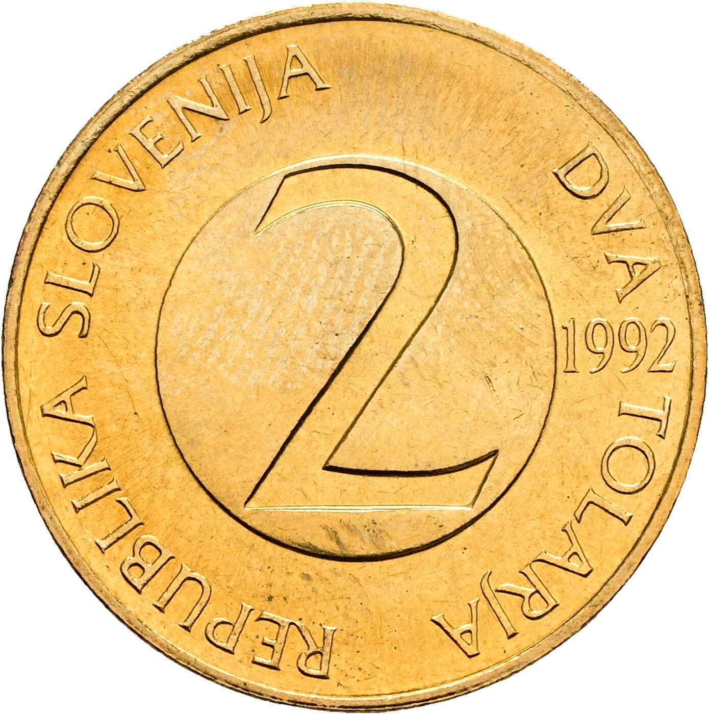 2 Tolarja 1992 – Vorderseite
