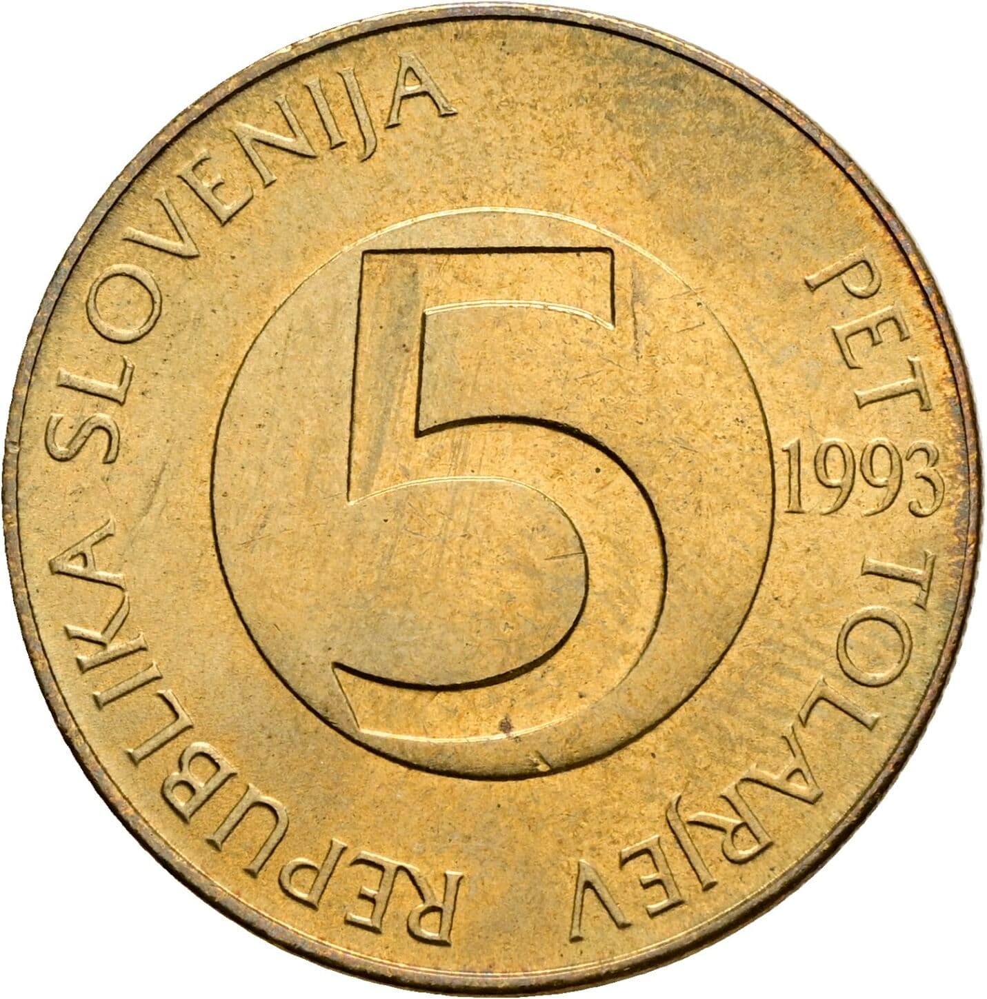 5 Tolarjev