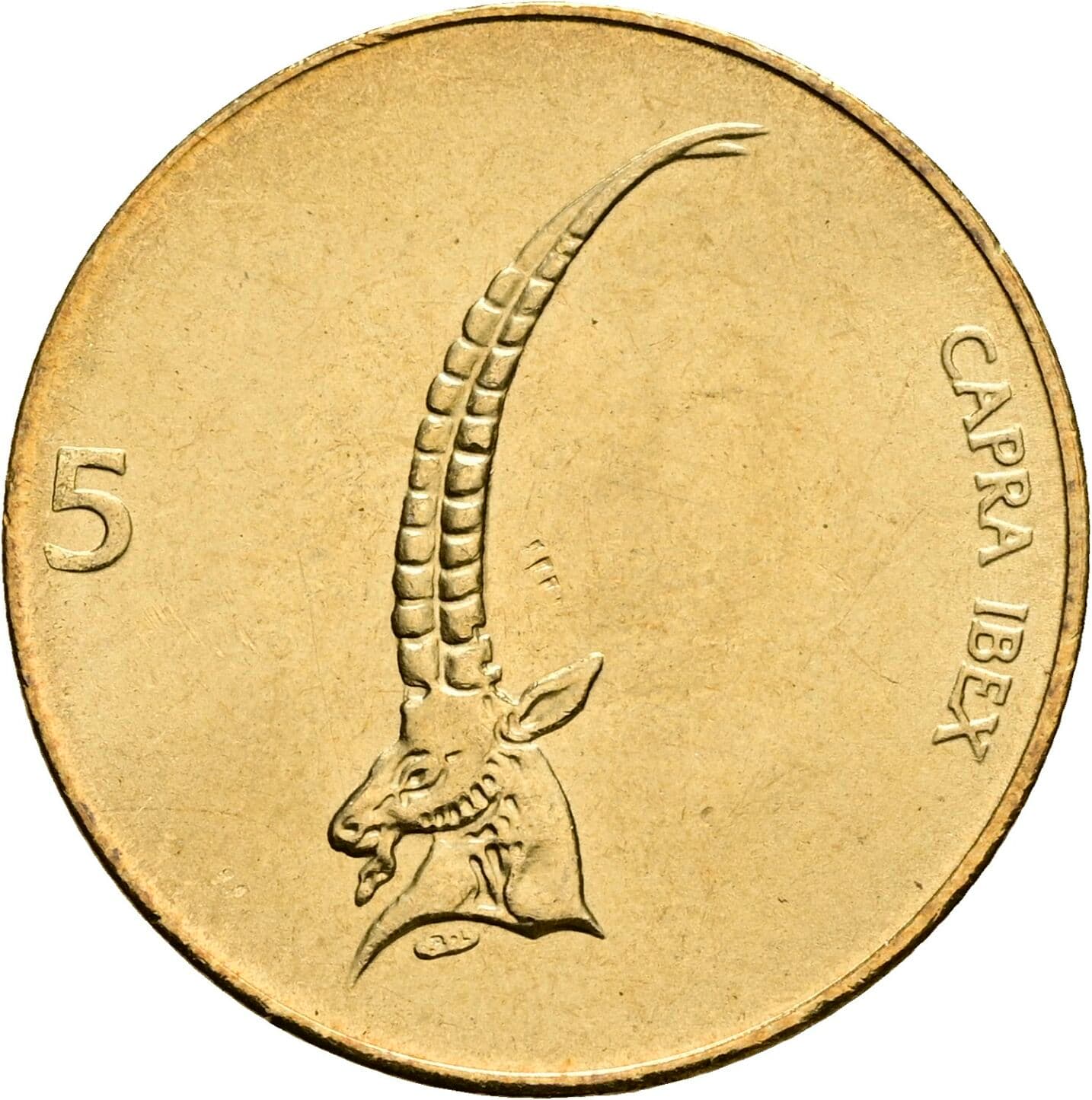 5 Tolarjev 1993 – Rückseite