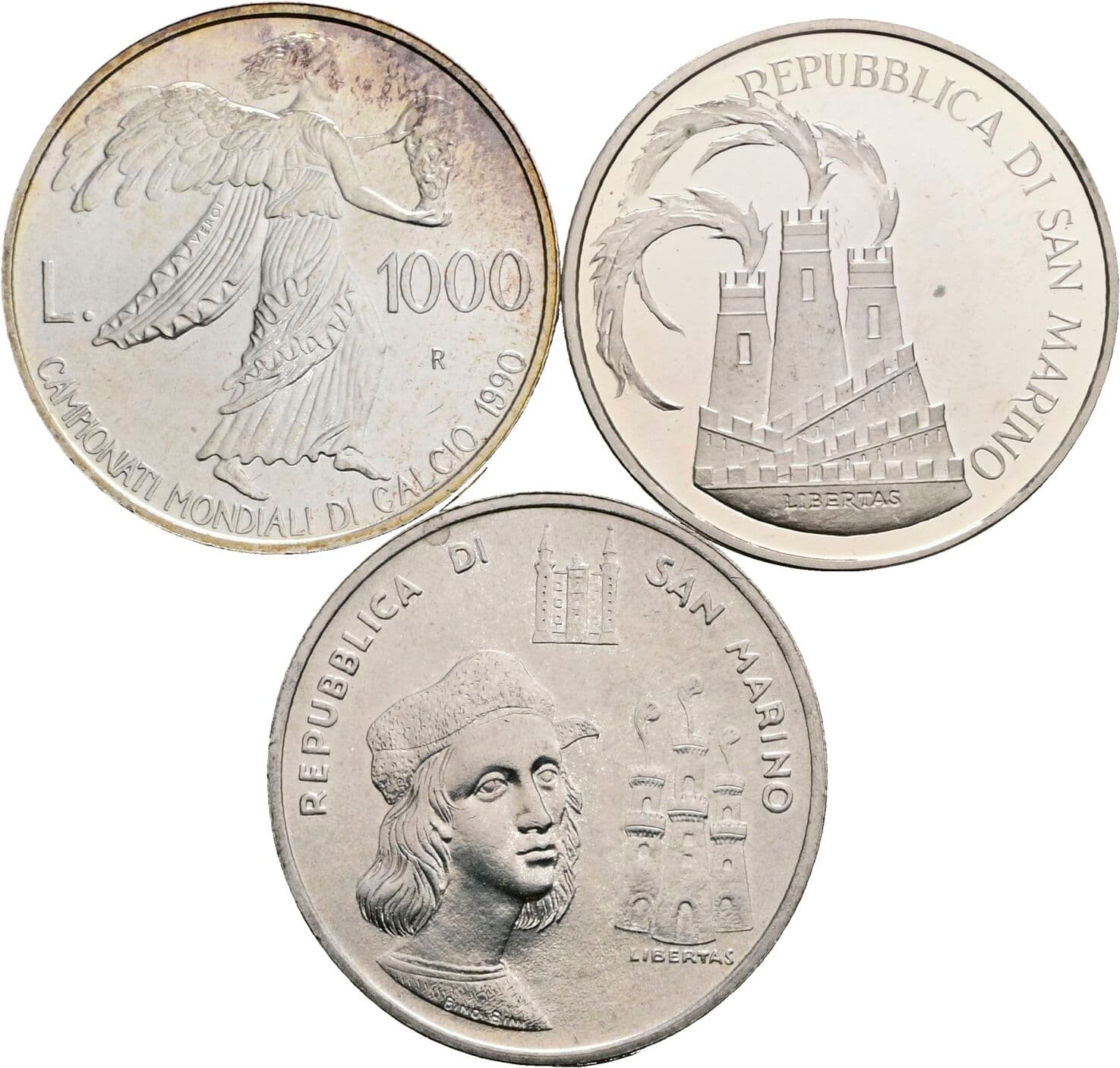 Lot 3 Stück 1000 Lire