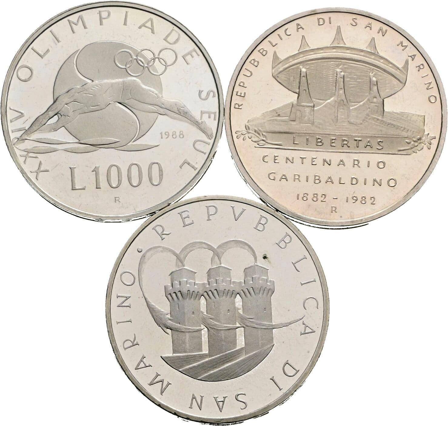 Lot 3 Stück 1000 Lire