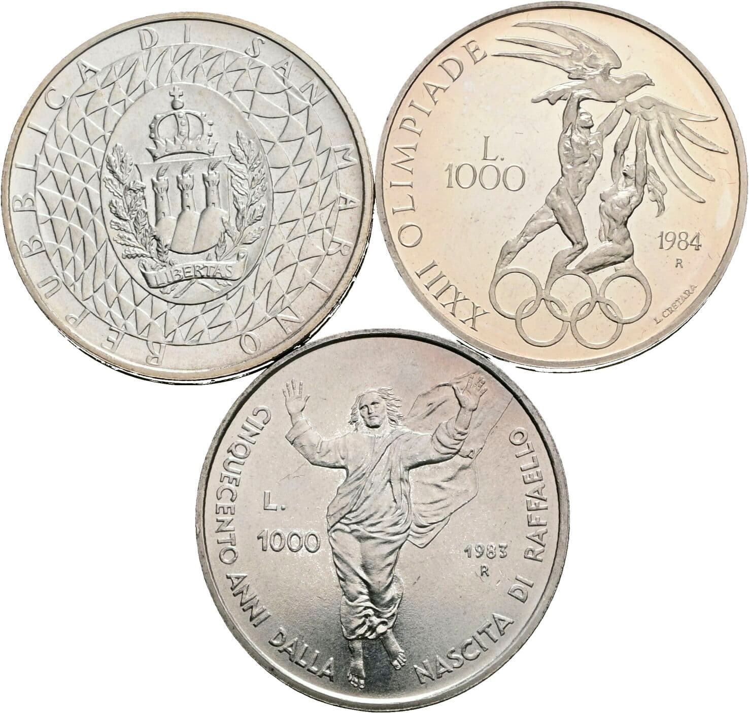 Lot 3 Stück 1000 Lire