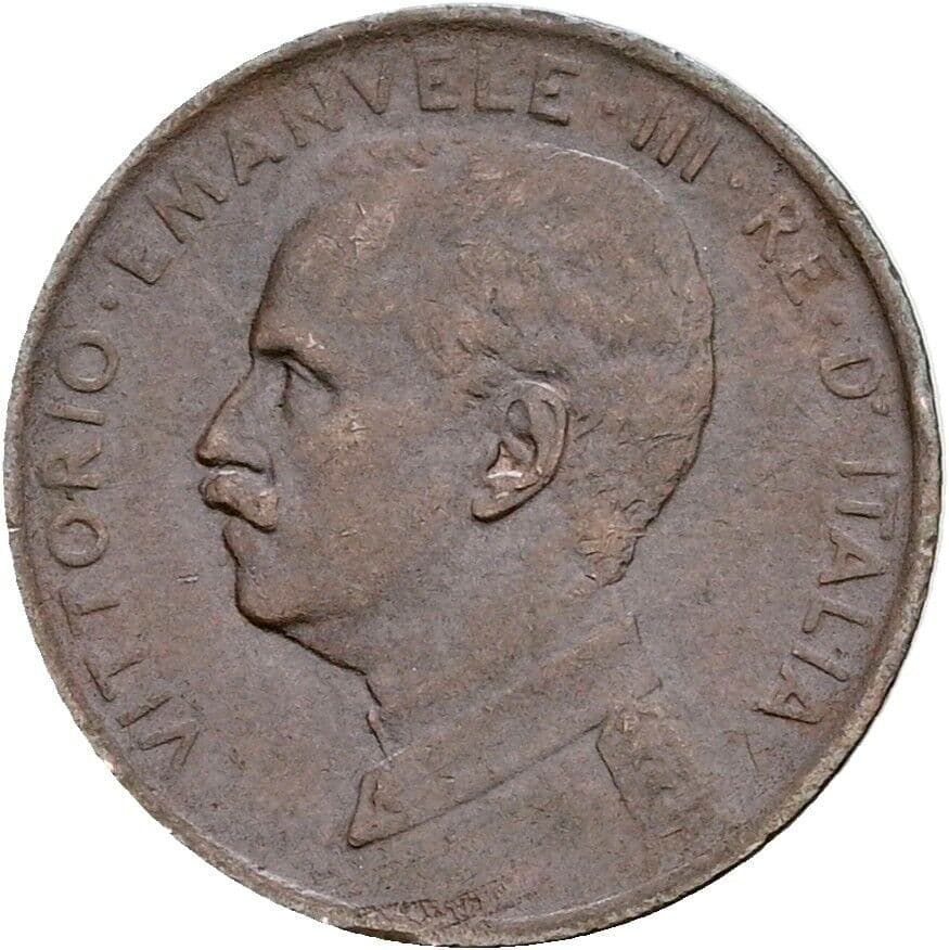 1 Centesimo Vittorio Emanuele III. 1900-1946 1915 – Vorderseite