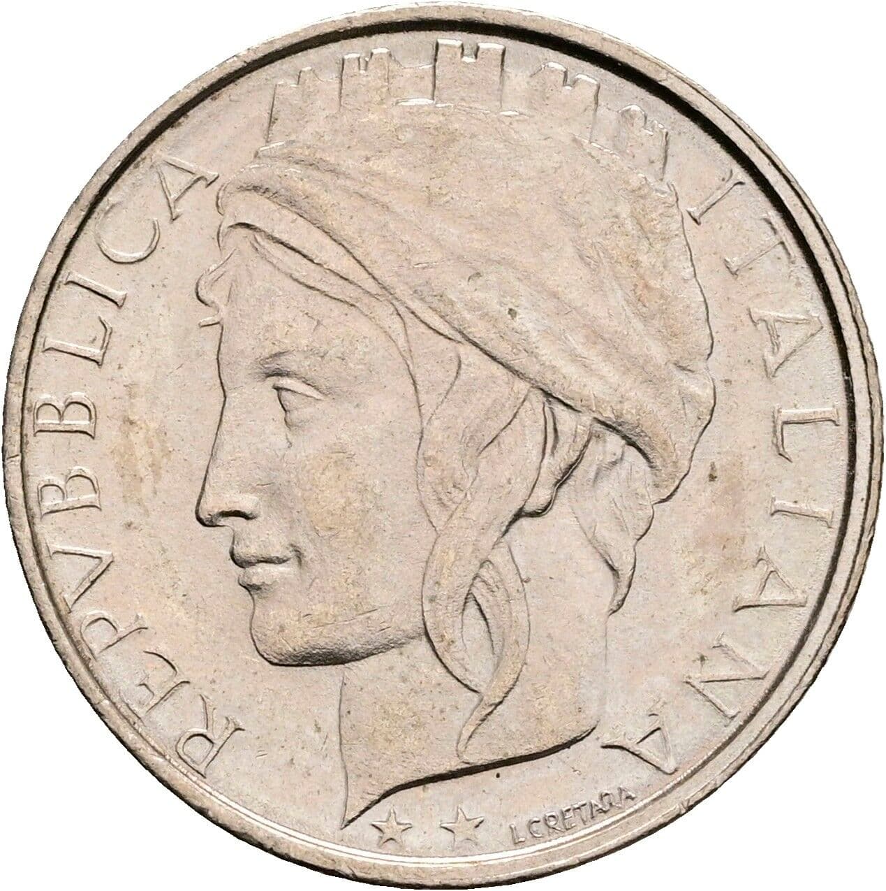 100 Lire 1996 – Vorderseite