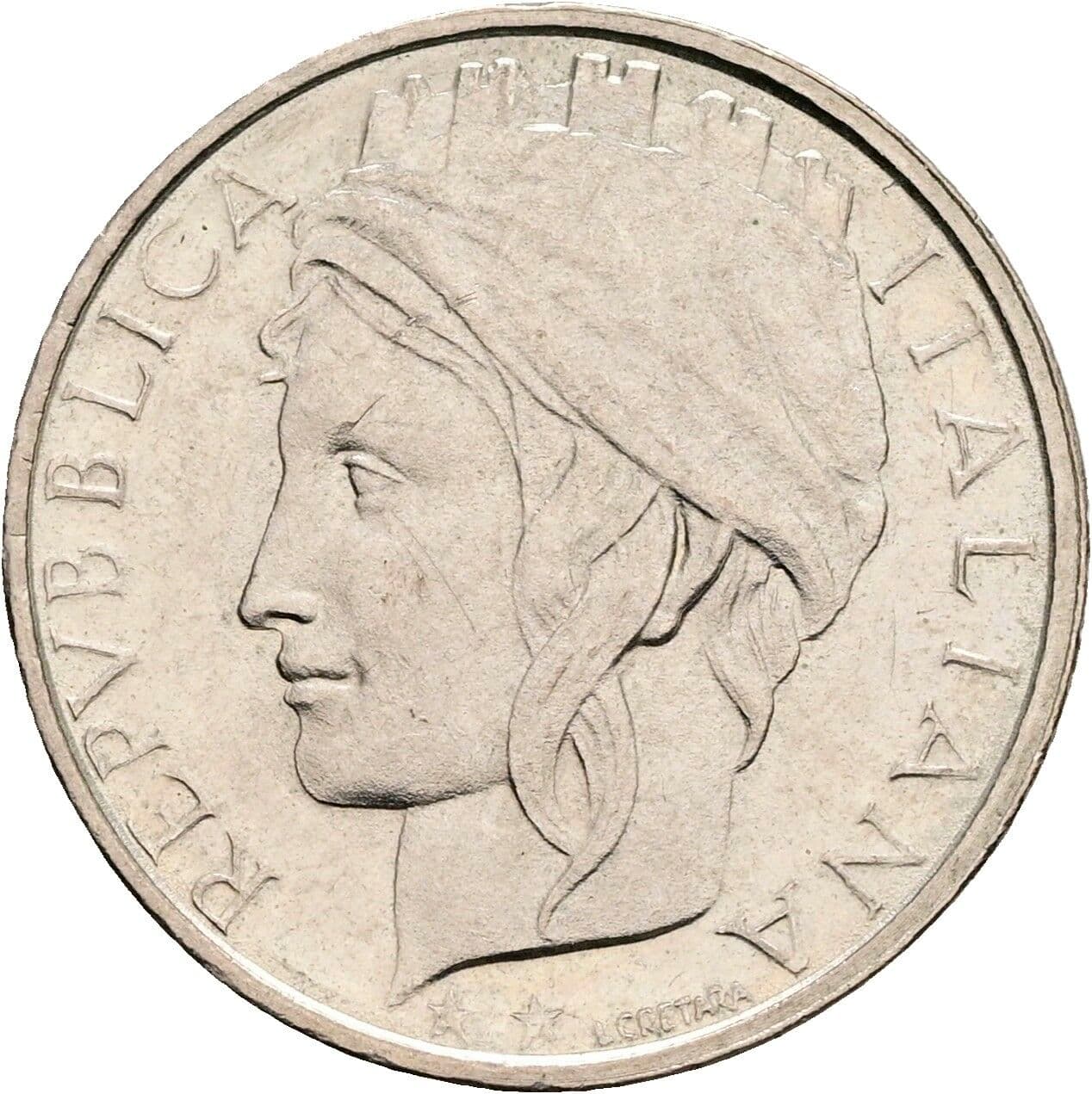 100 Lire 1996 – Vorderseite