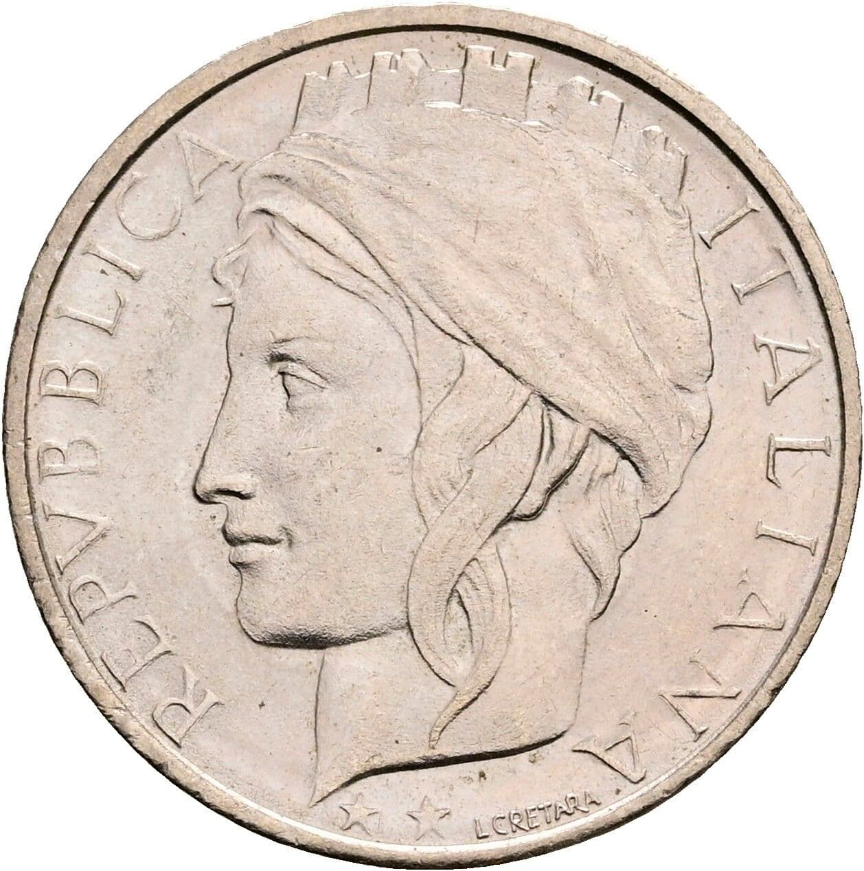 100 Lire 1996 – Vorderseite