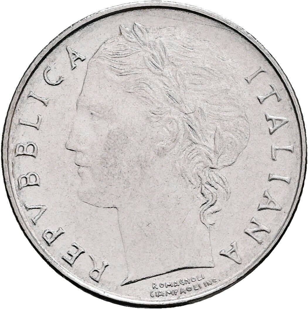 100 Lire 1992 – Vorderseite