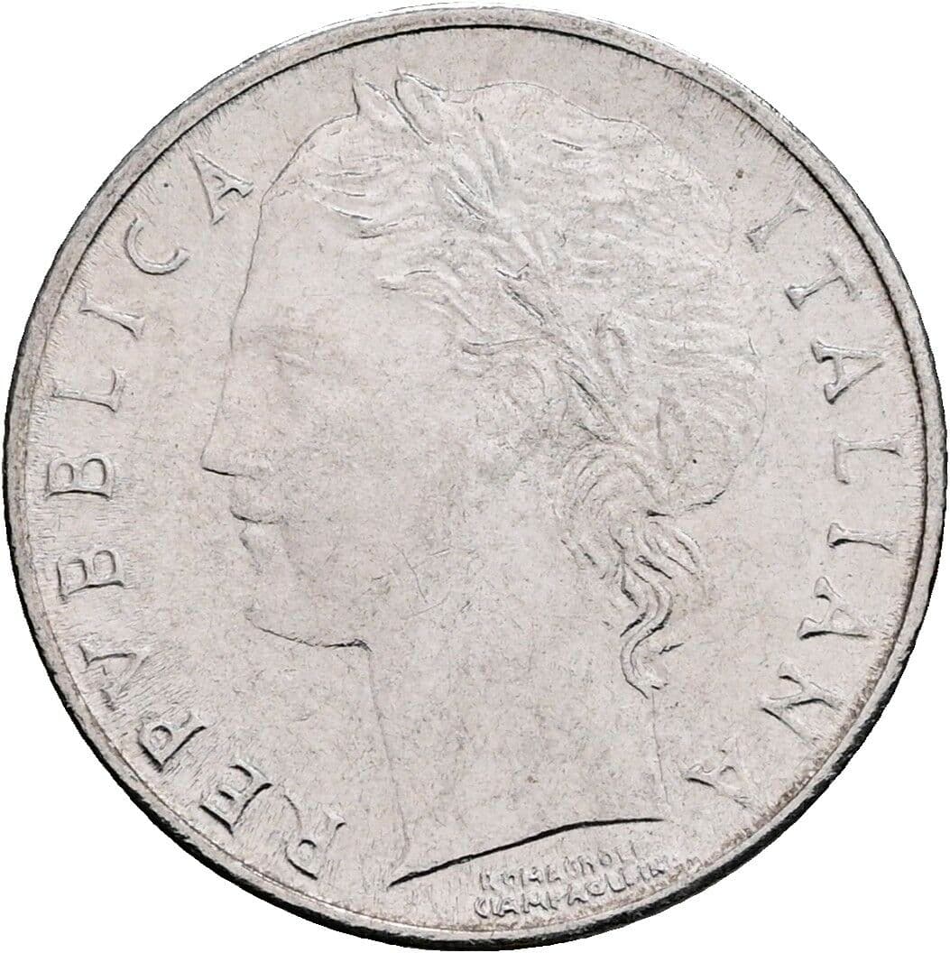 100 Lire 1992 – Vorderseite