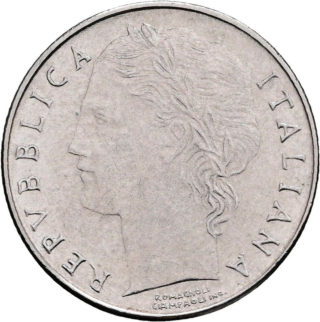 100 Lire 1992 – Vorderseite
