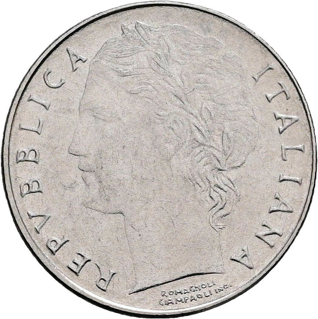 100 Lire 1992 – Vorderseite