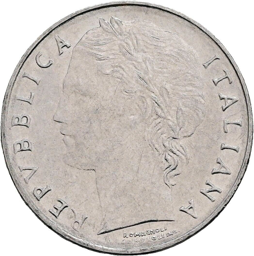 100 Lire 1992 – Vorderseite