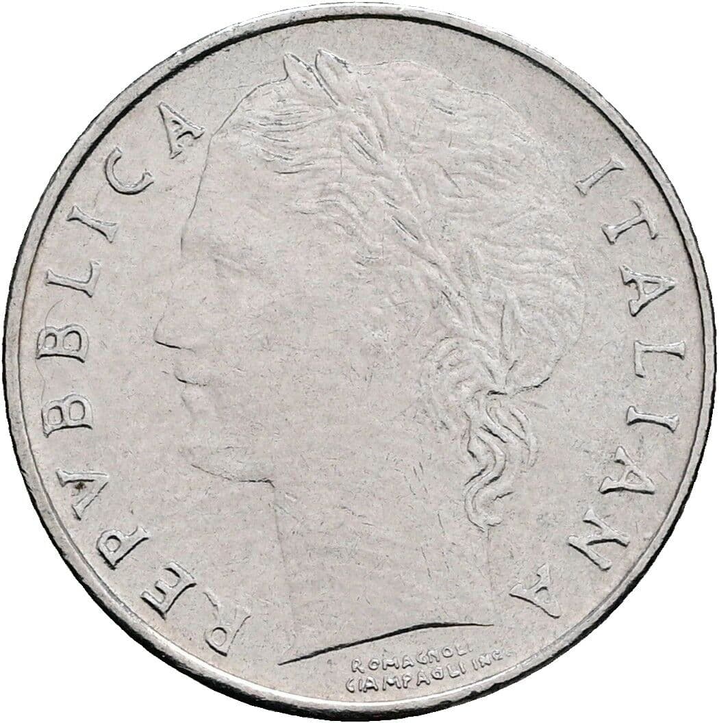 100 Lire 1992 – Vorderseite