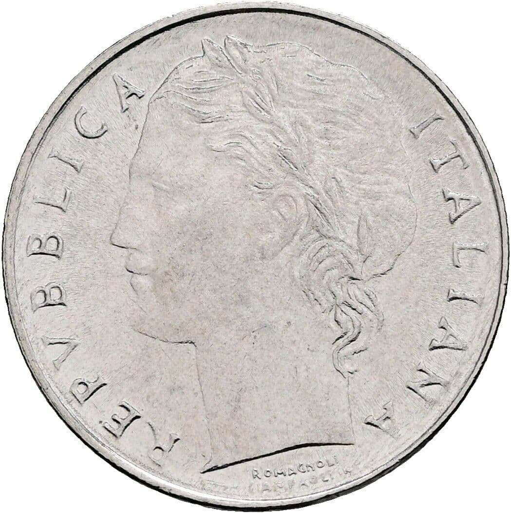 100 Lire 1992 – Vorderseite