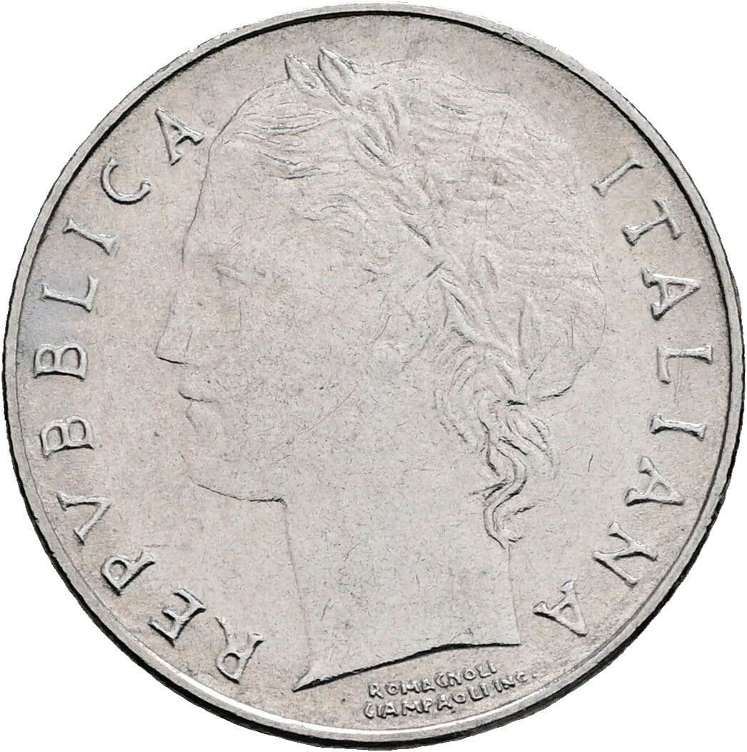 100 Lire 1992 – Vorderseite