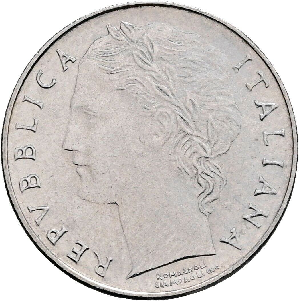 100 Lire 1992 – Vorderseite