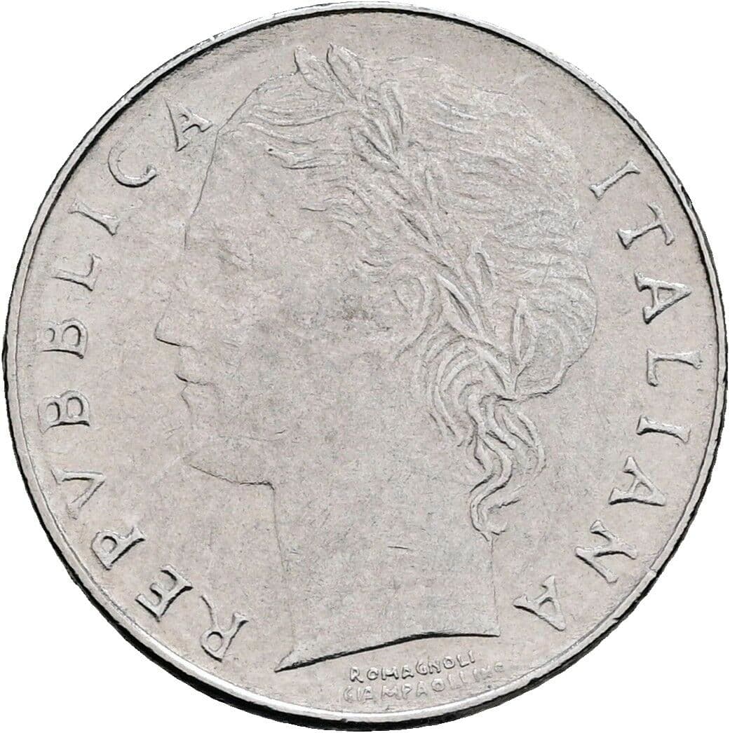 100 Lire 1992 – Vorderseite