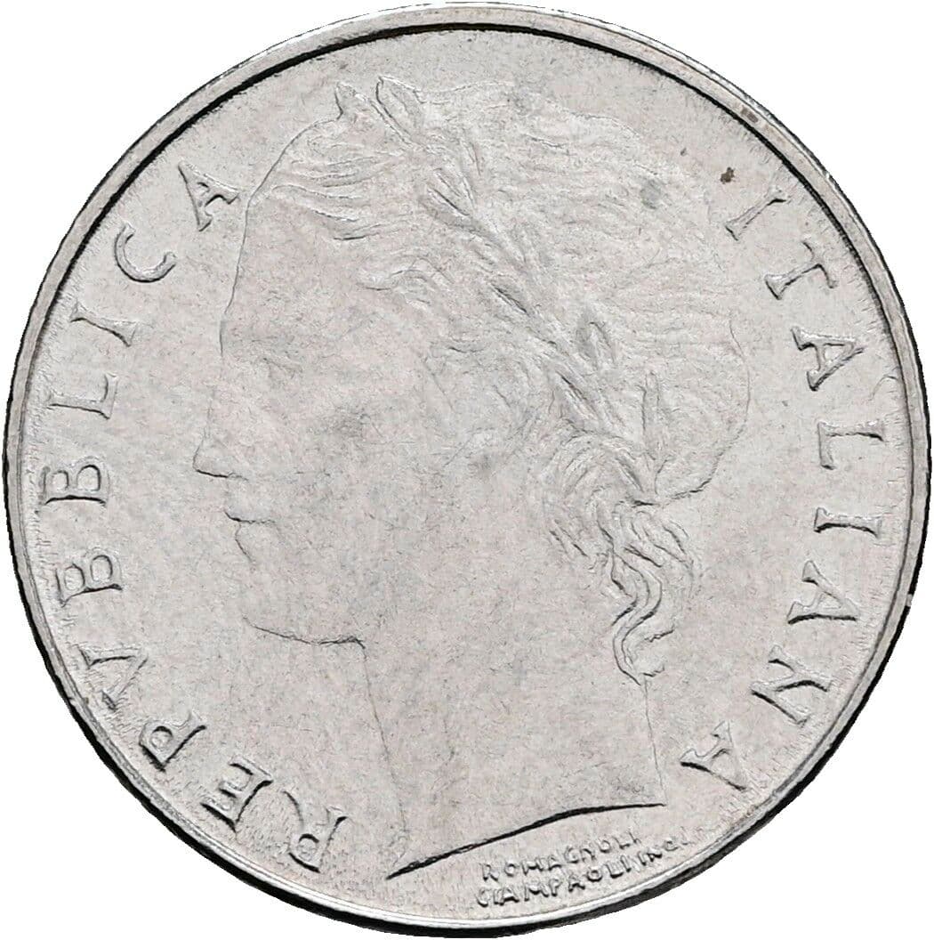 100 Lire 1992 – Vorderseite