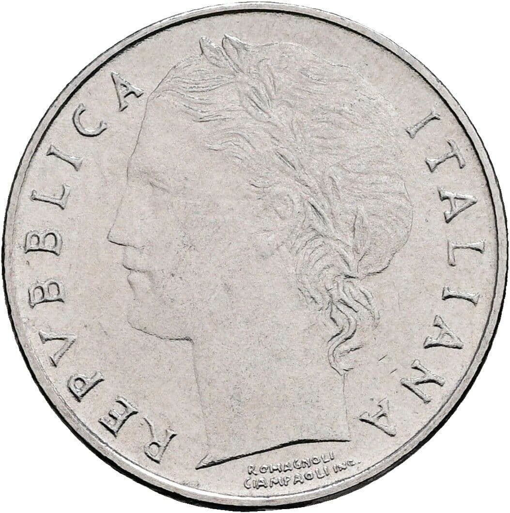 100 Lire 1991 – Vorderseite