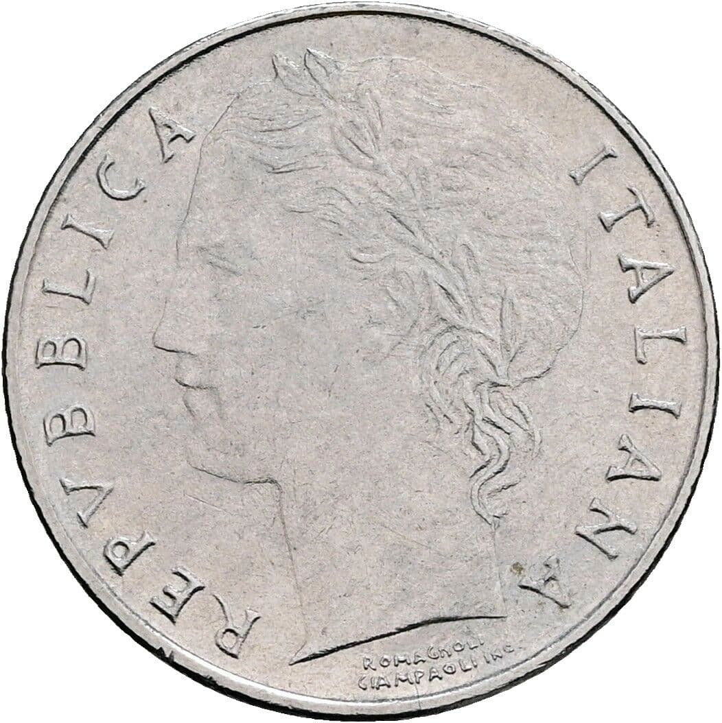 100 Lire 1992 – Vorderseite