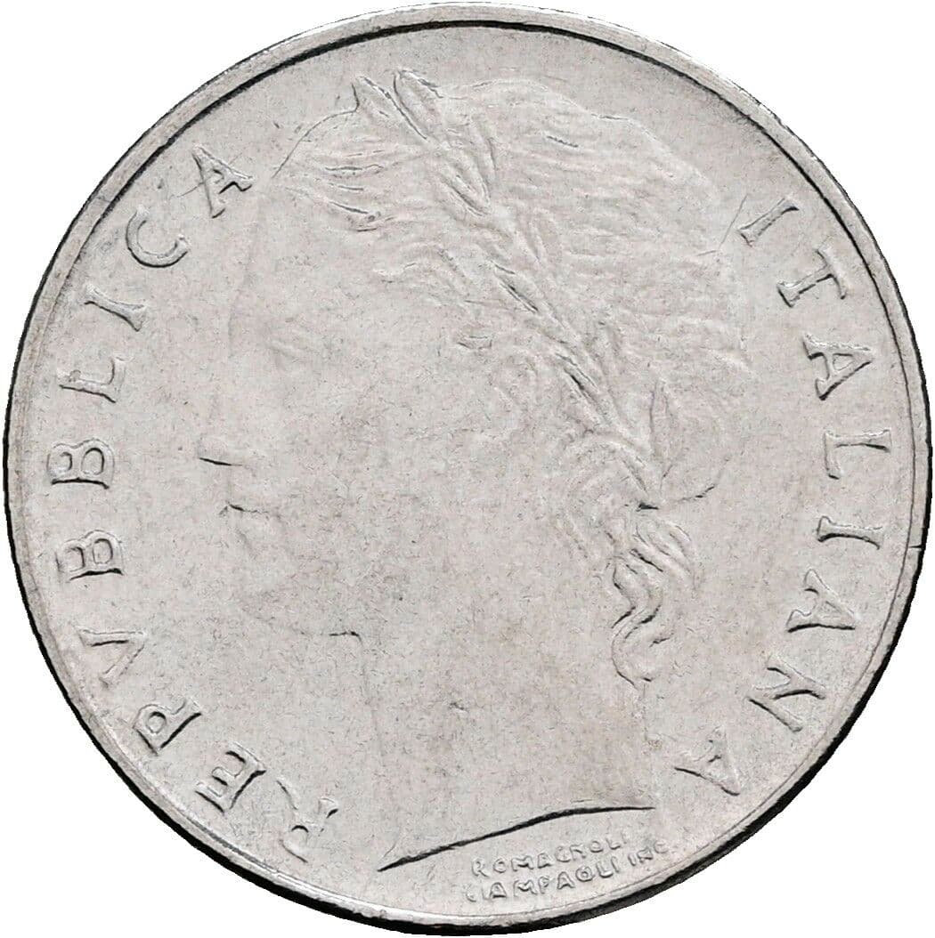 100 Lire 1992 – Vorderseite