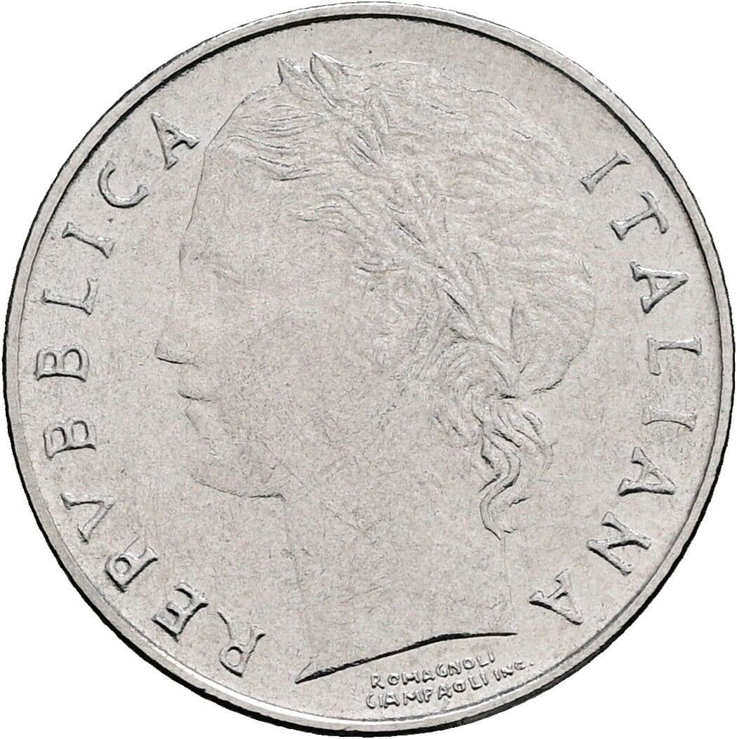 100 Lire 1991 – Vorderseite