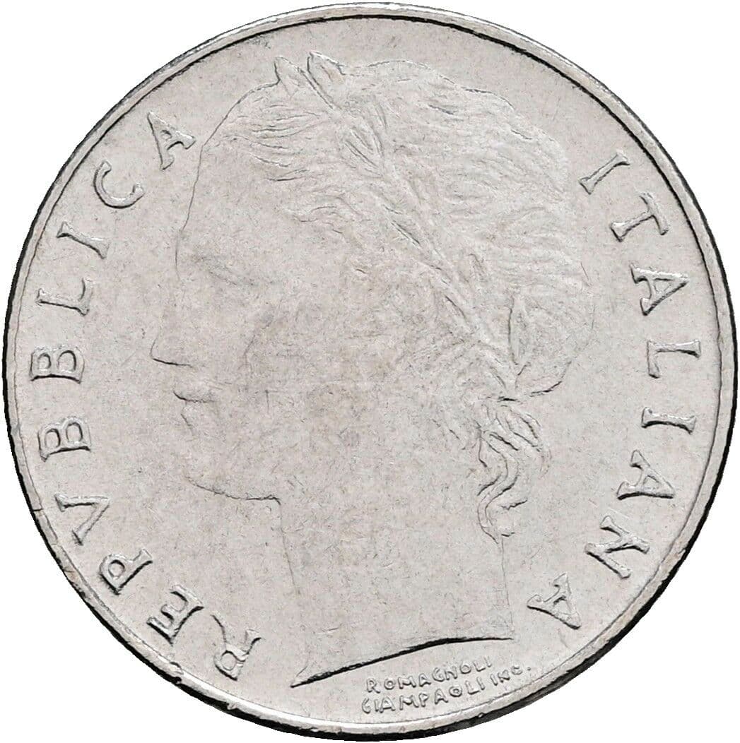 100 Lire 1992 – Vorderseite