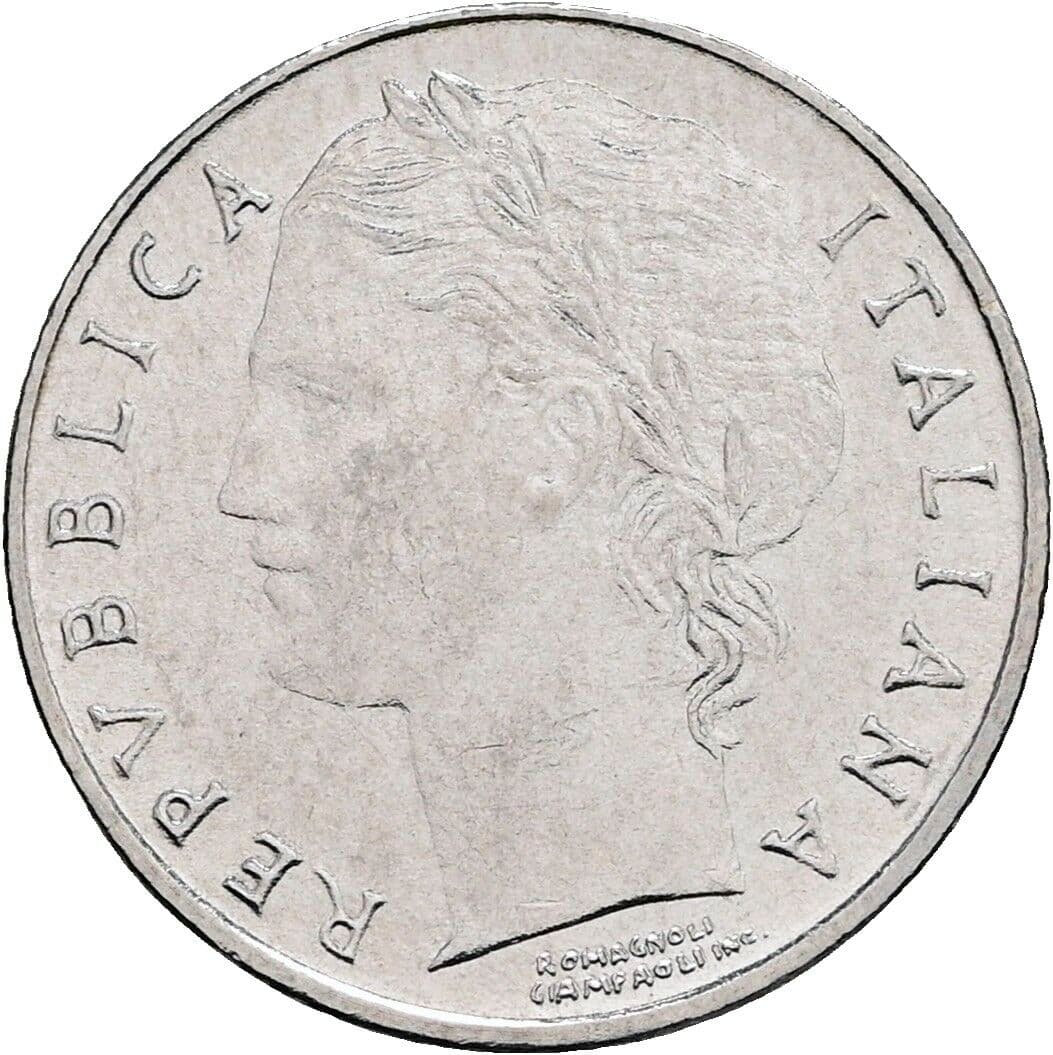 100 Lire 1992 – Vorderseite