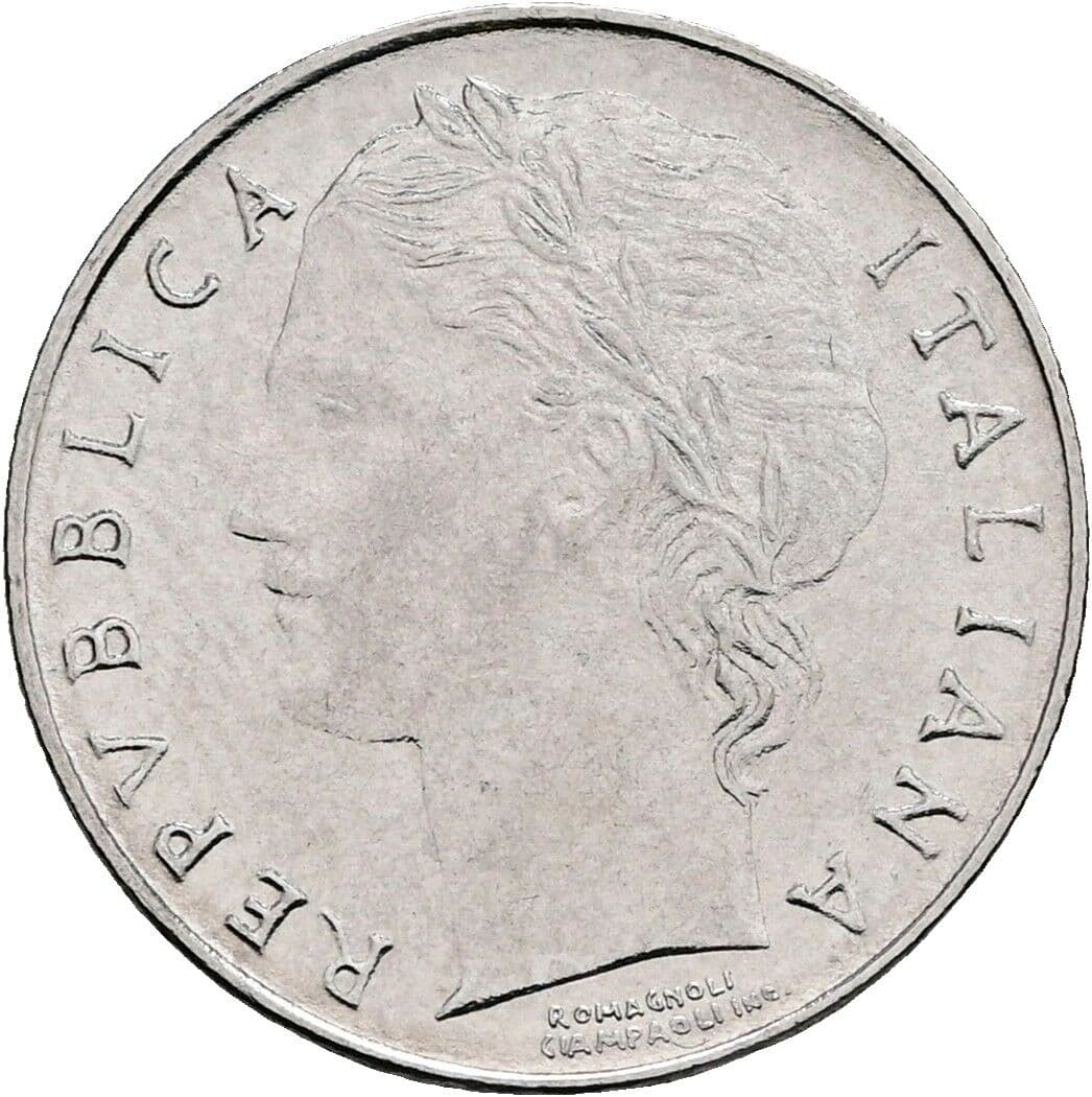 100 Lire 1992 – Vorderseite