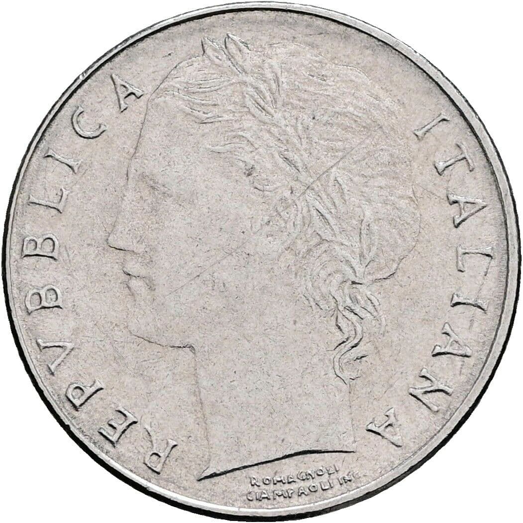 100 Lire 1992 – Vorderseite